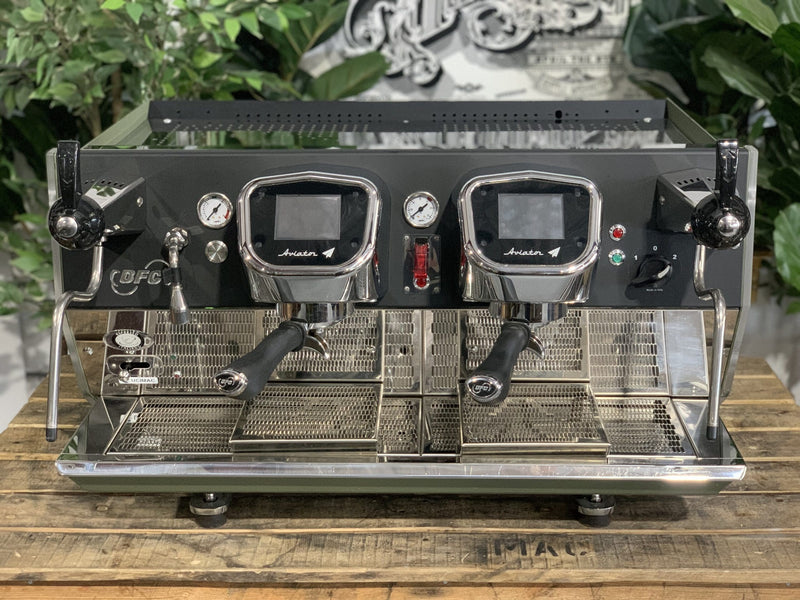 BFC Aviator 2 Group Dark Green & Black Espresso Coffee Machine