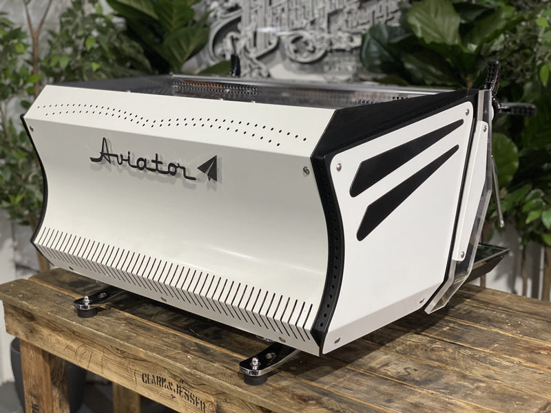 BFC Aviator 2 Group Custom White Espresso Coffee Machine