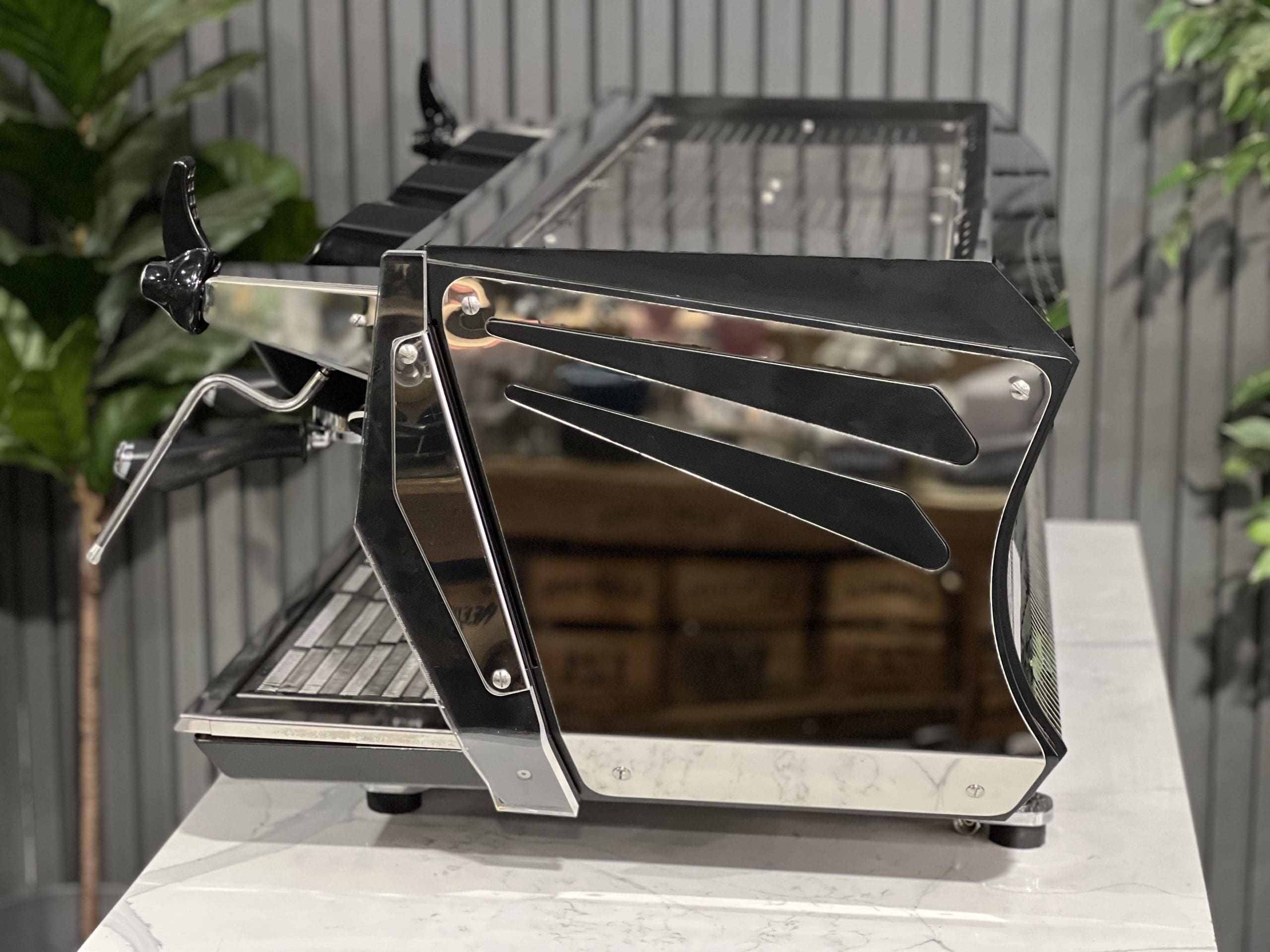 BFC Aviator Black - 3 Group Commercial Espresso Machine - Stainless