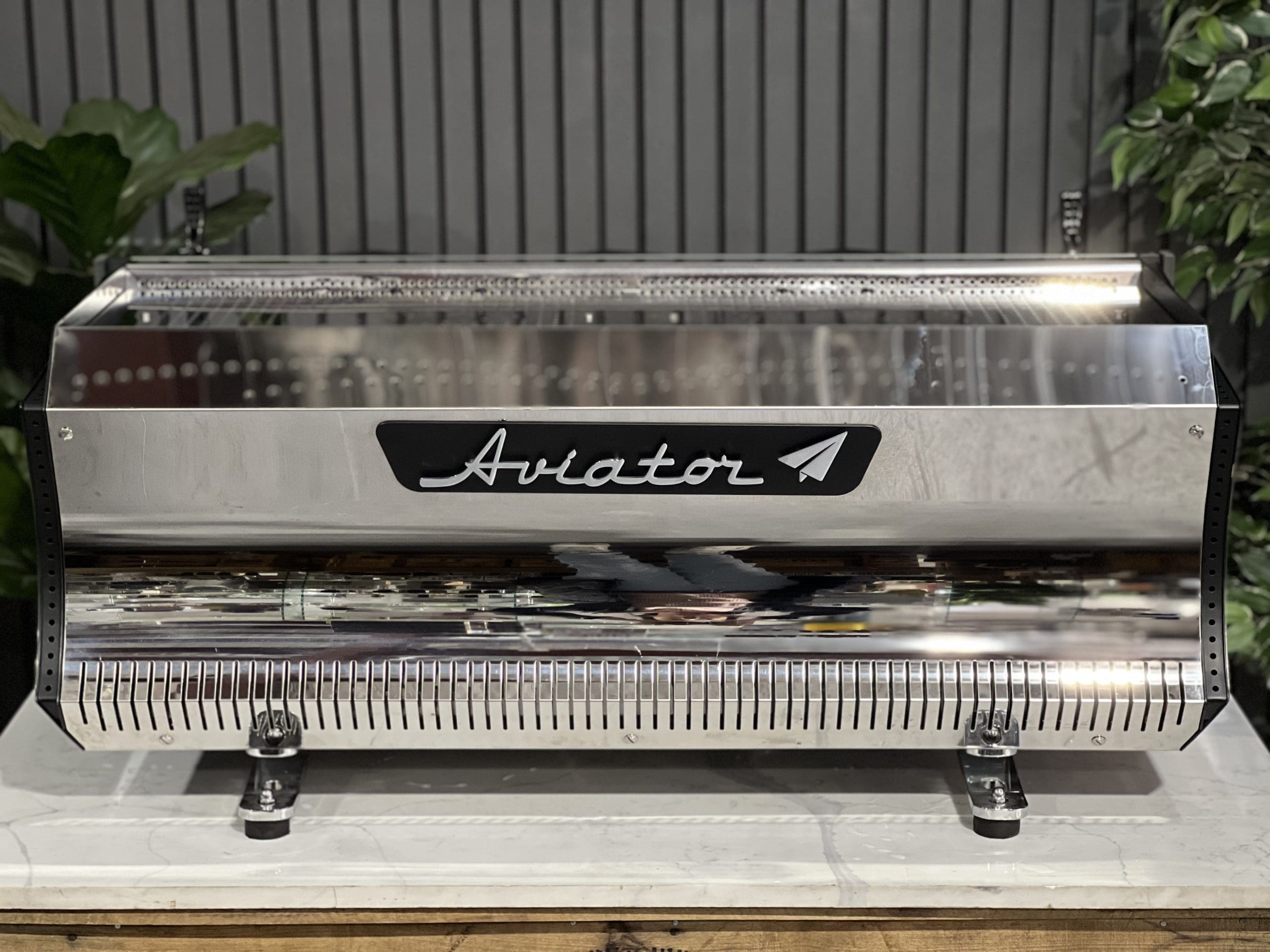 BFC Aviator Black - 3 Group Commercial Espresso Machine - Stainless