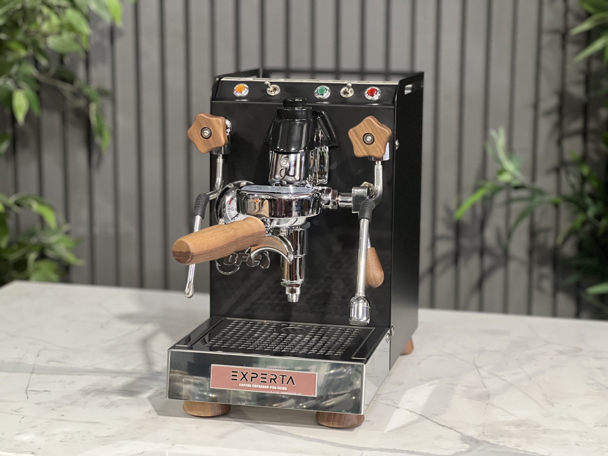 BFC Experta Black - 1 Group Commercial Espresso Machine - Timber