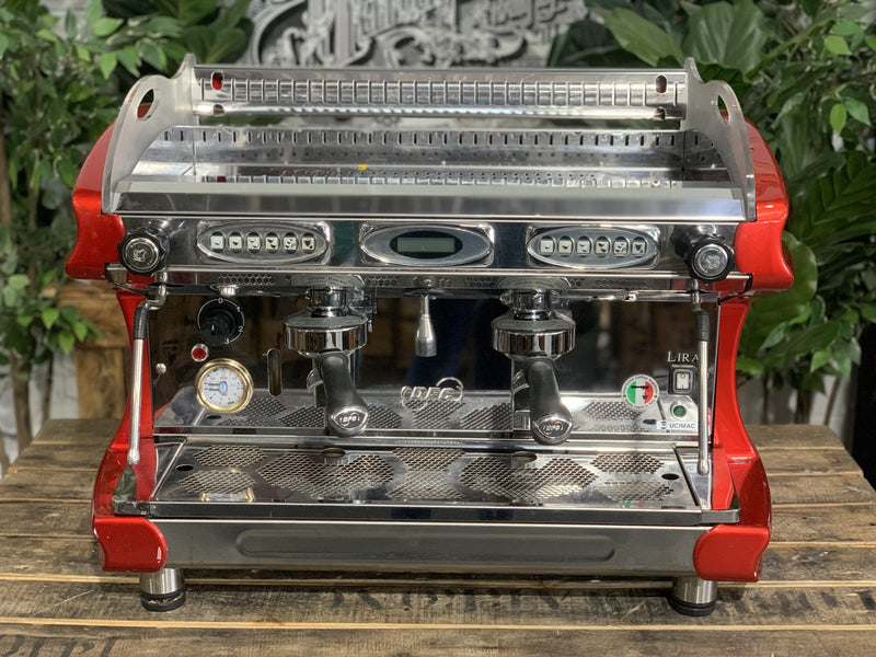 BFC Lira 2 Group Red Espresso Coffee Machine