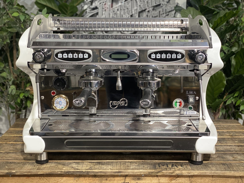 BFC Lira 2 Group White Espresso Coffee Machine