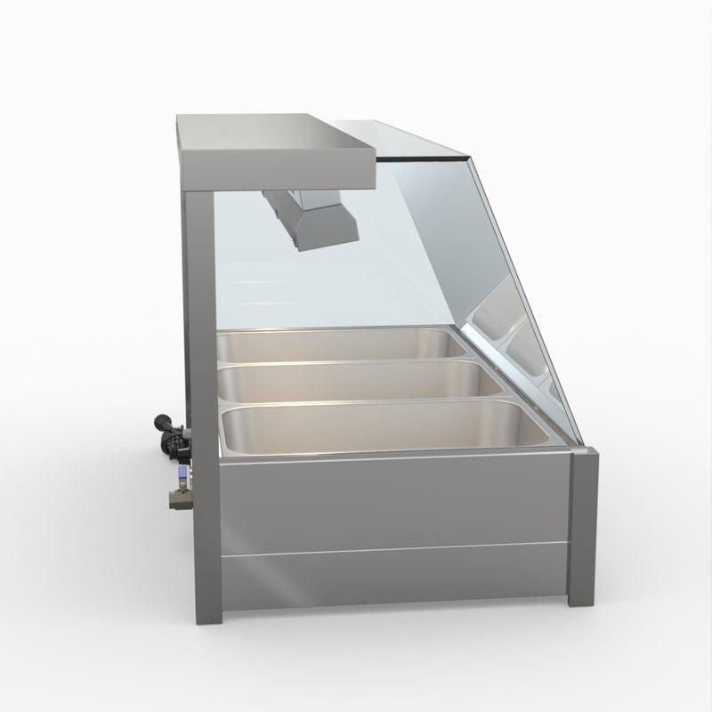 Bonvue Angled Countertop Wet and Dry Bain Marie BM11TC