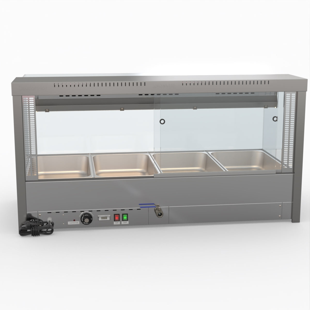 Bonvue Square Countertop Wet and Dry Bain Marie BM14SC