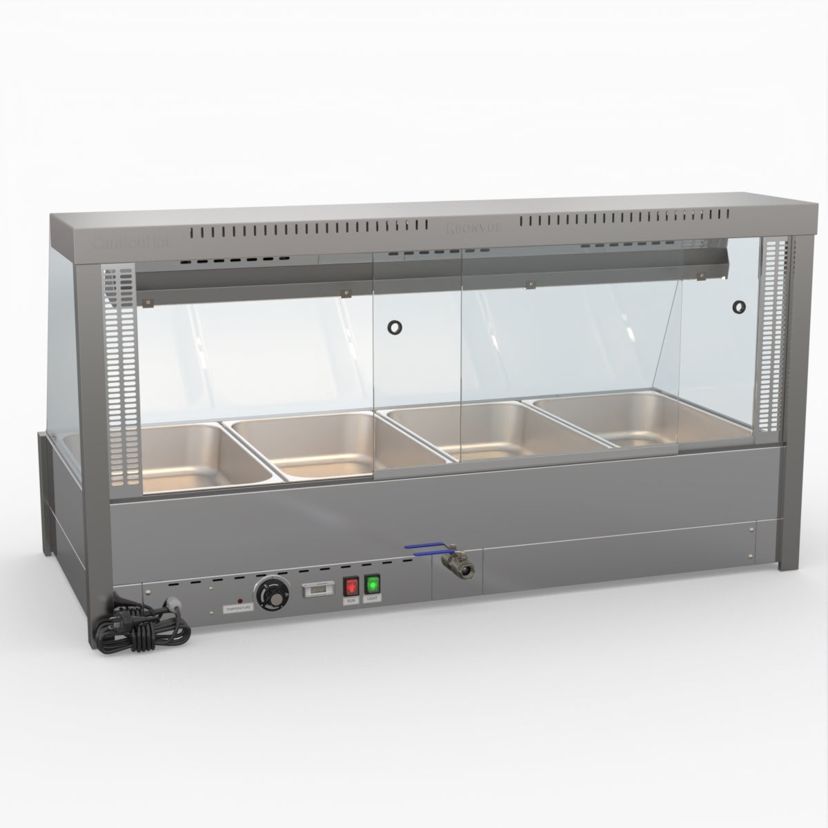 Bonvue Angled Countertop Wet and Dry Bain Marie BM14TC