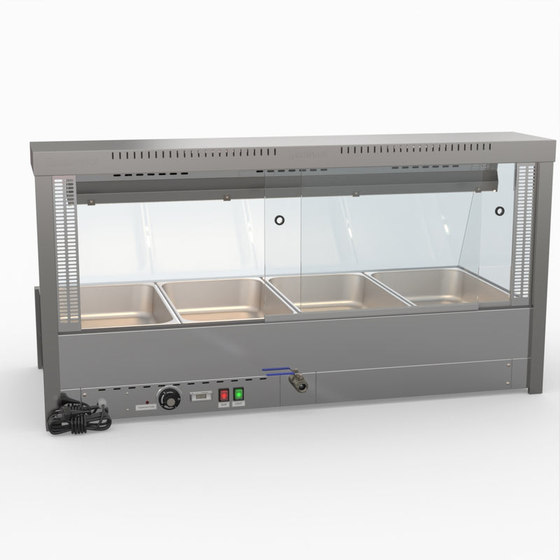 Bonvue Angled Countertop Wet and Dry Bain Marie BM14TC