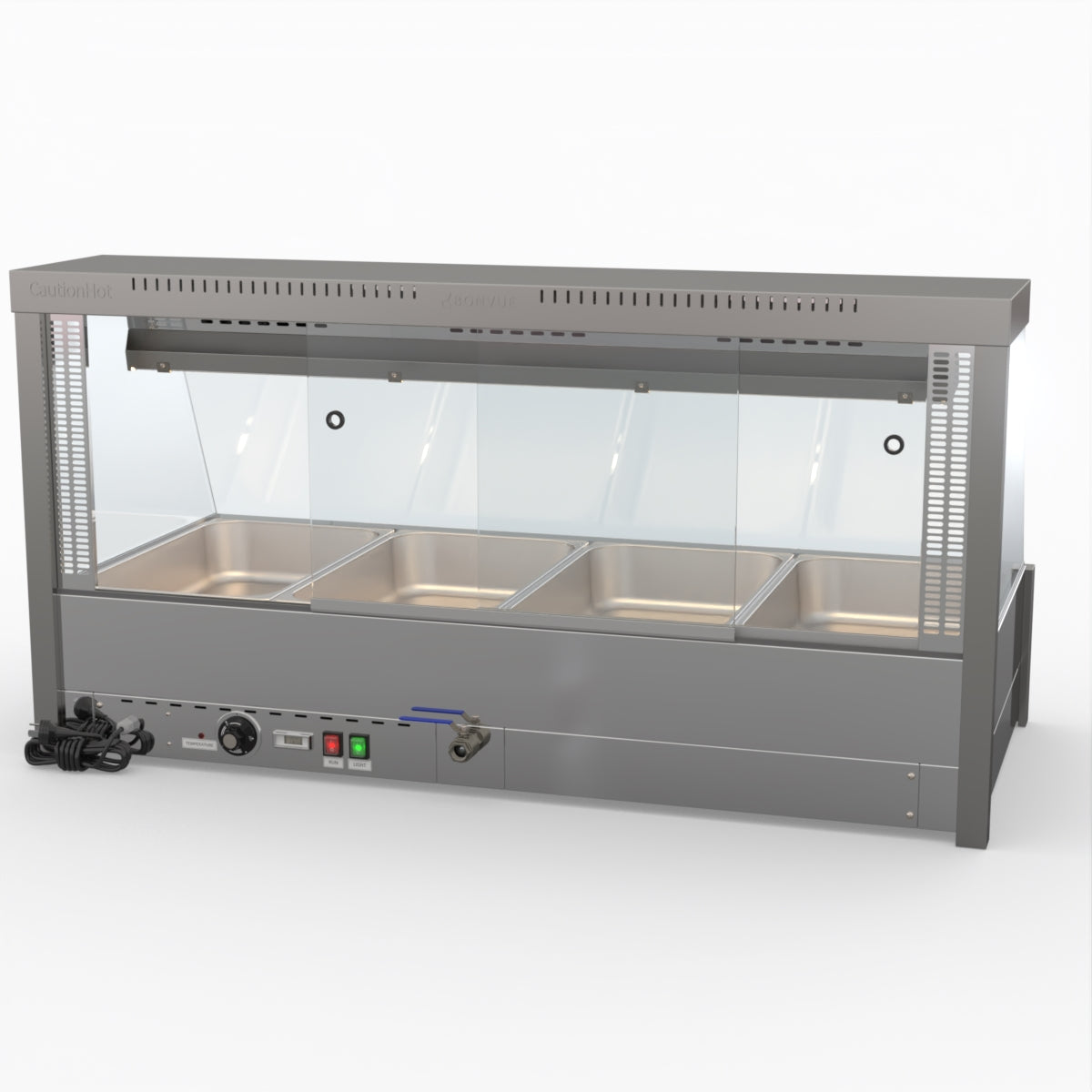 Bonvue Angled Countertop Wet and Dry Bain Marie BM14TC