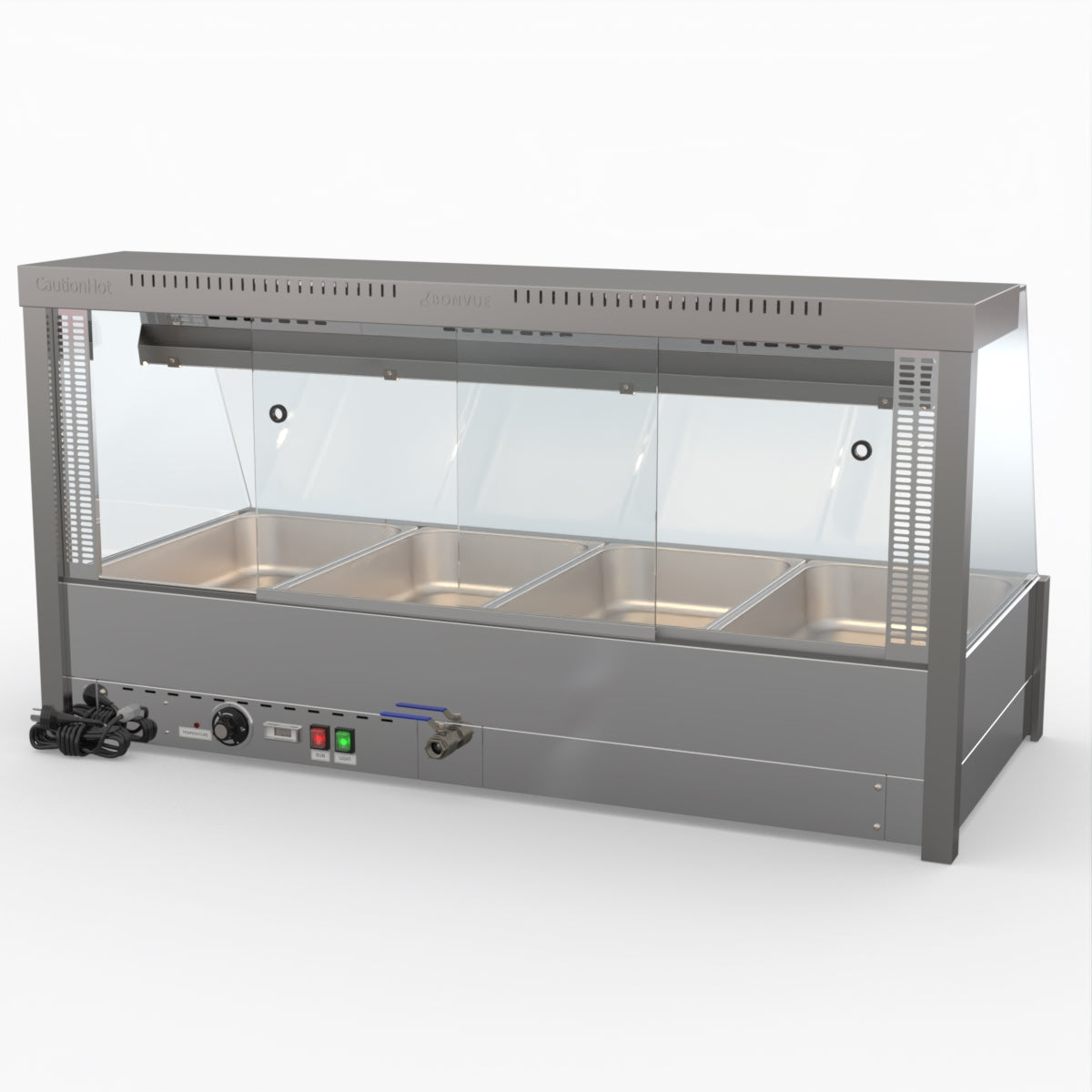 Bonvue Angled Countertop Wet and Dry Bain Marie BM14TC