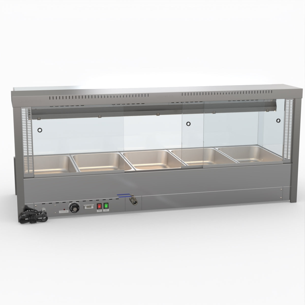 Bonvue Square Countertop Wet and Dry Bain Marie BM17SC