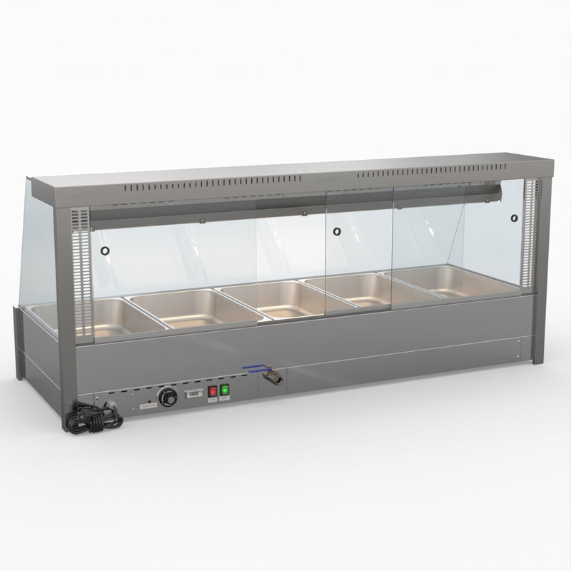 Bonvue Angled Countertop Wet and Dry Bain Marie BM17TC