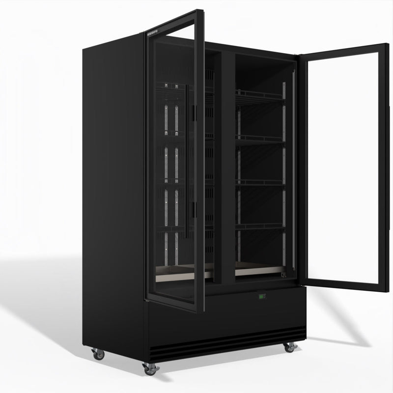 Skope BME1200N-A 2 Glass Door Display or Storage Fridge