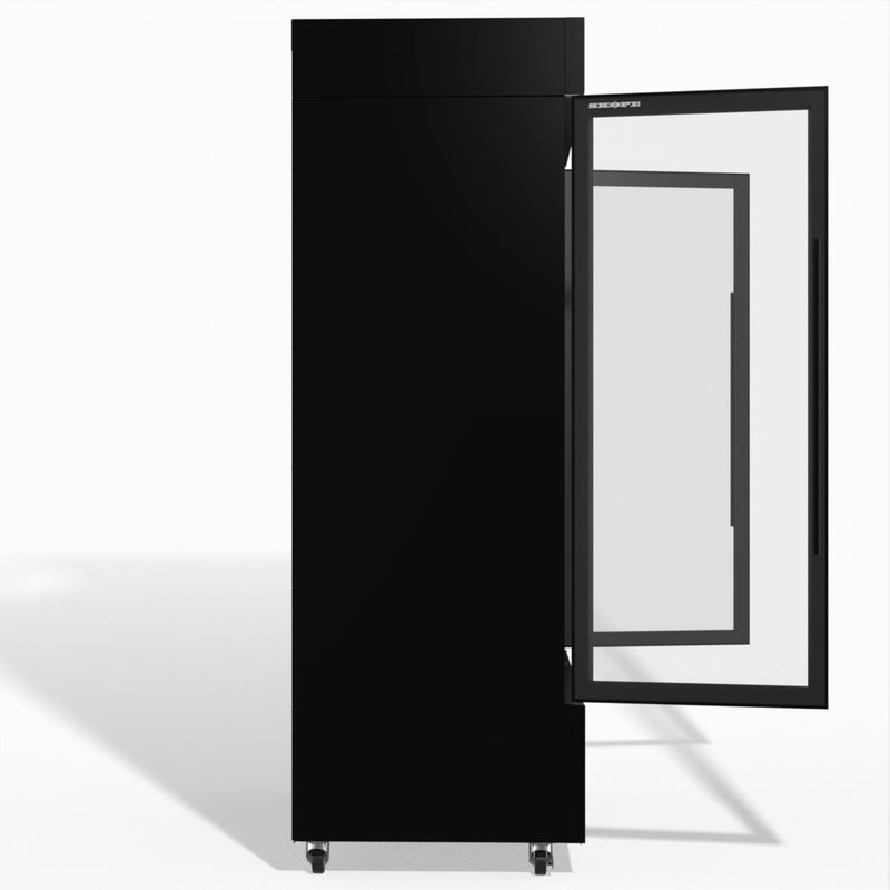 Skope BME1200N-AC 2 Glass Door Display or Storage Fridge, Lit Sign