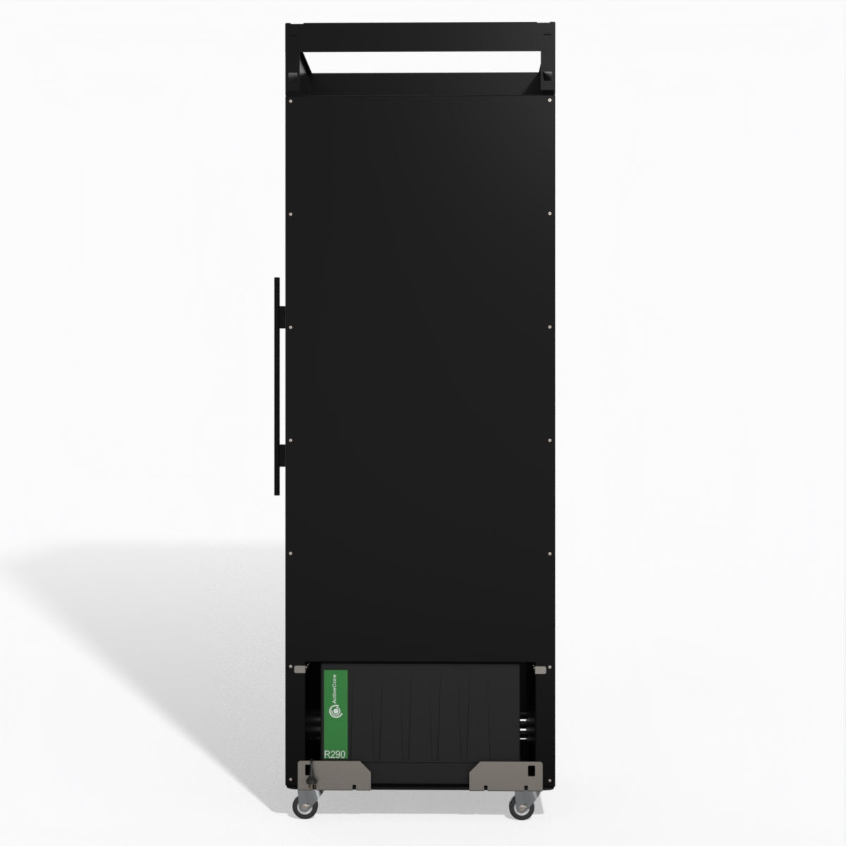 Skope BME600N-AC 1 Glass Door Display or Storage Fridge Lit Sign - Black/White