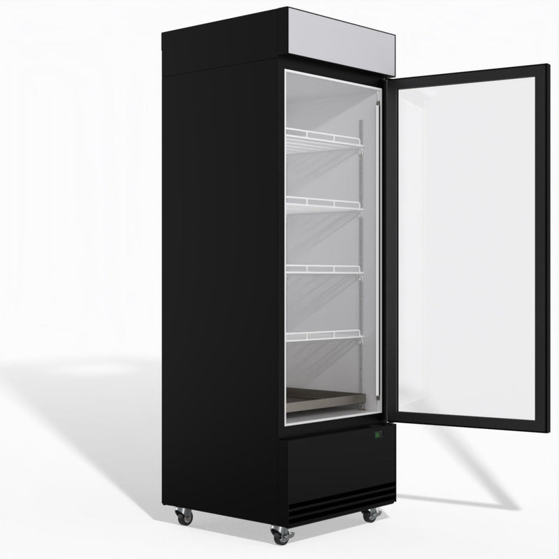 Skope BME600N-AC 1 Glass Door Display or Storage Fridge, Lit Sign