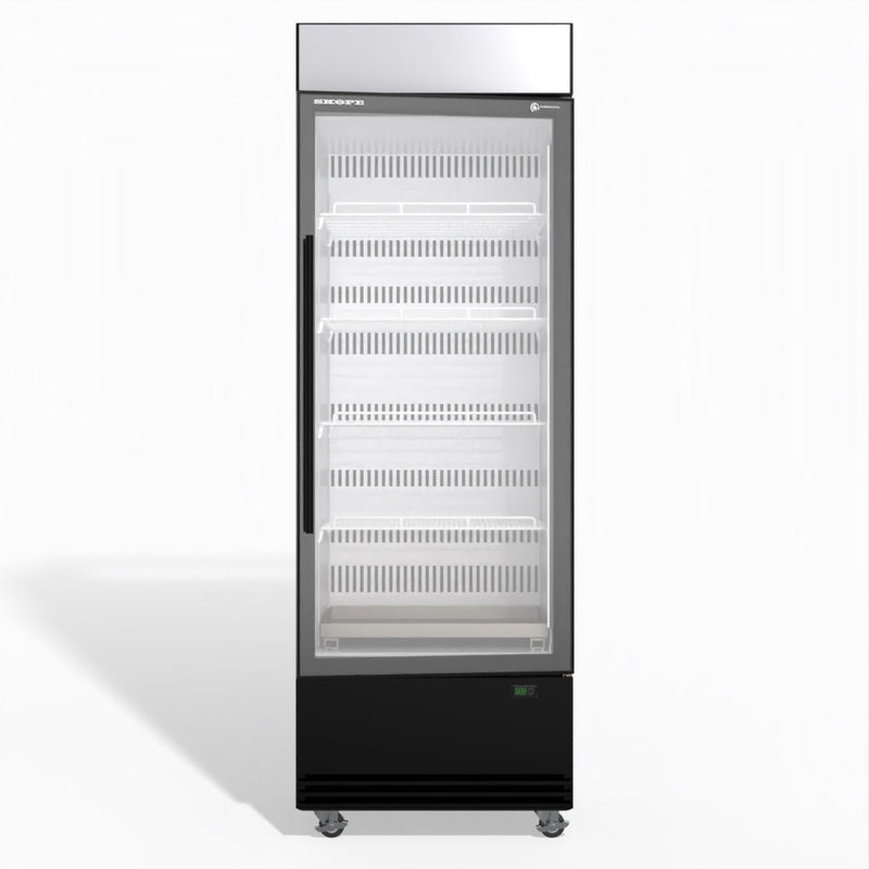 Skope BME600N-AC 1 Glass Door Display or Storage Fridge, Lit Sign