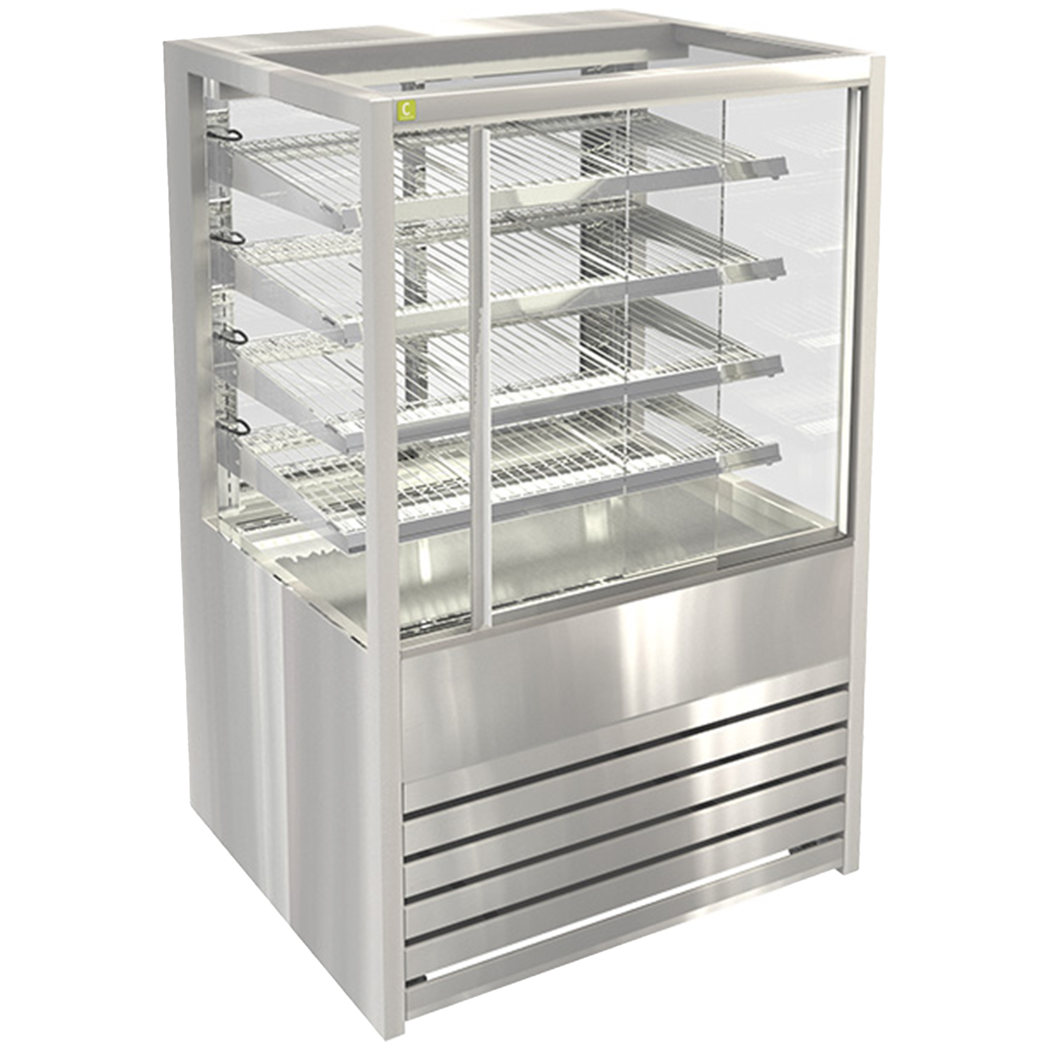 Cossiga Ambient Freestanding Sliding Front Multi-Deck Heated Cabinet 1200mmW - BTGAB12-SD