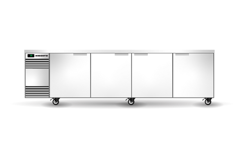 Skope BackBar 4 Solid Swing Door CounterLine Fridge