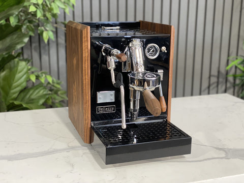 Bellezza Chiara Leva Black - 1 Group Commercial Espresso Machine - Timber