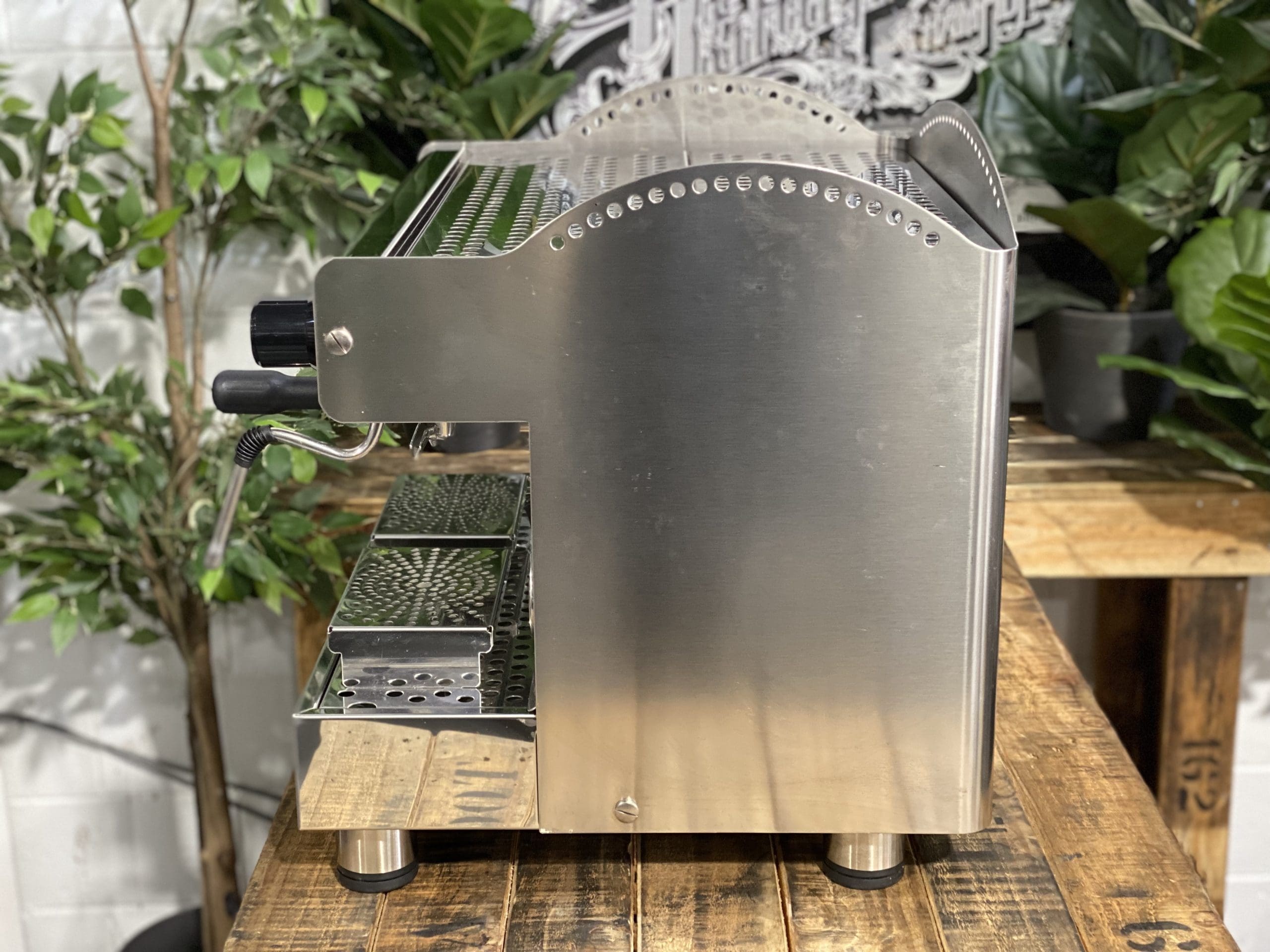 Bezerra C2013 w. Wega Handles - 2 Group Commercial Espresso Machine - Stainless