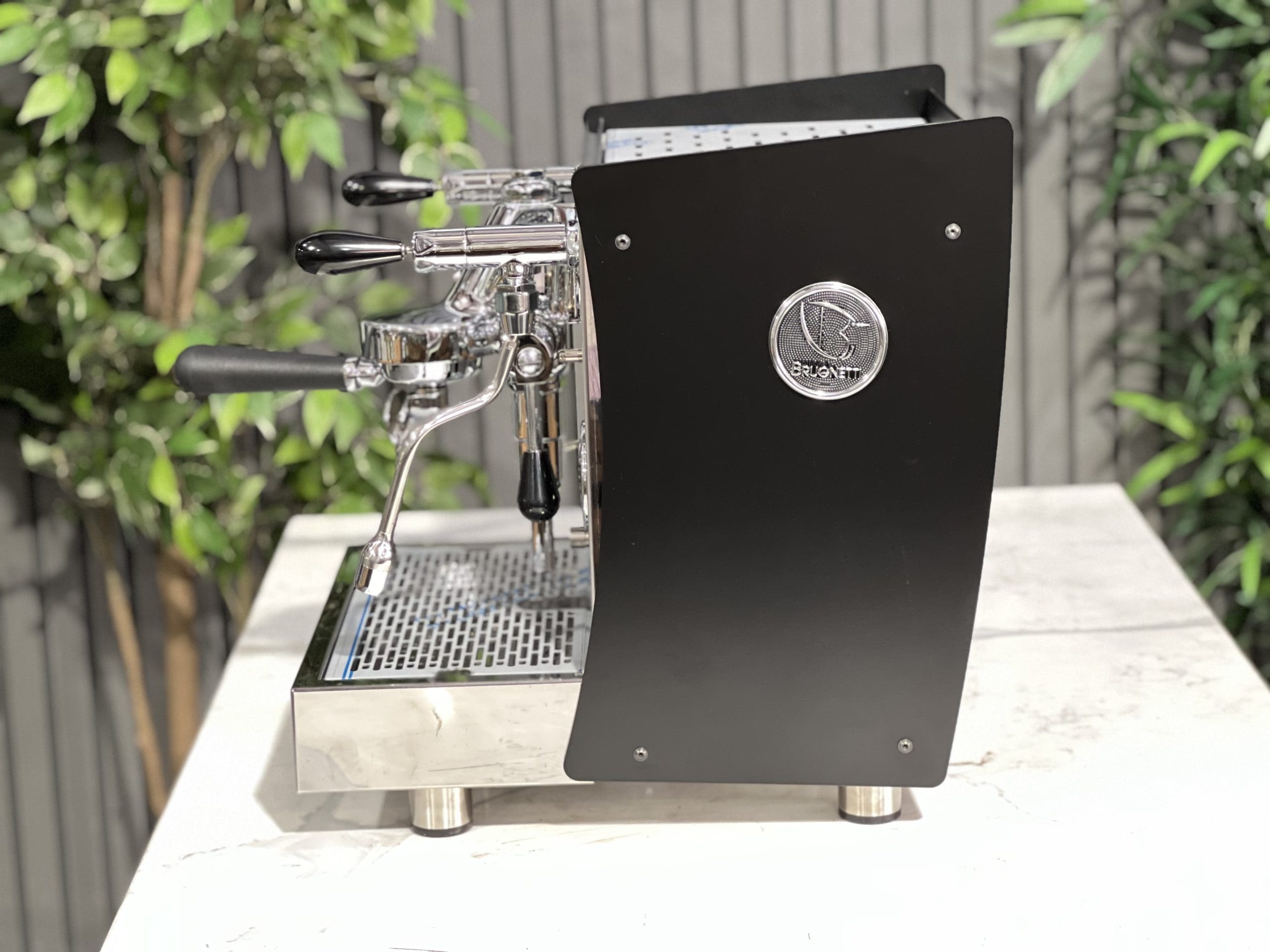 Brugnetti Giulietta Black - 1 Group Commercial Espresso Machine - Stainless