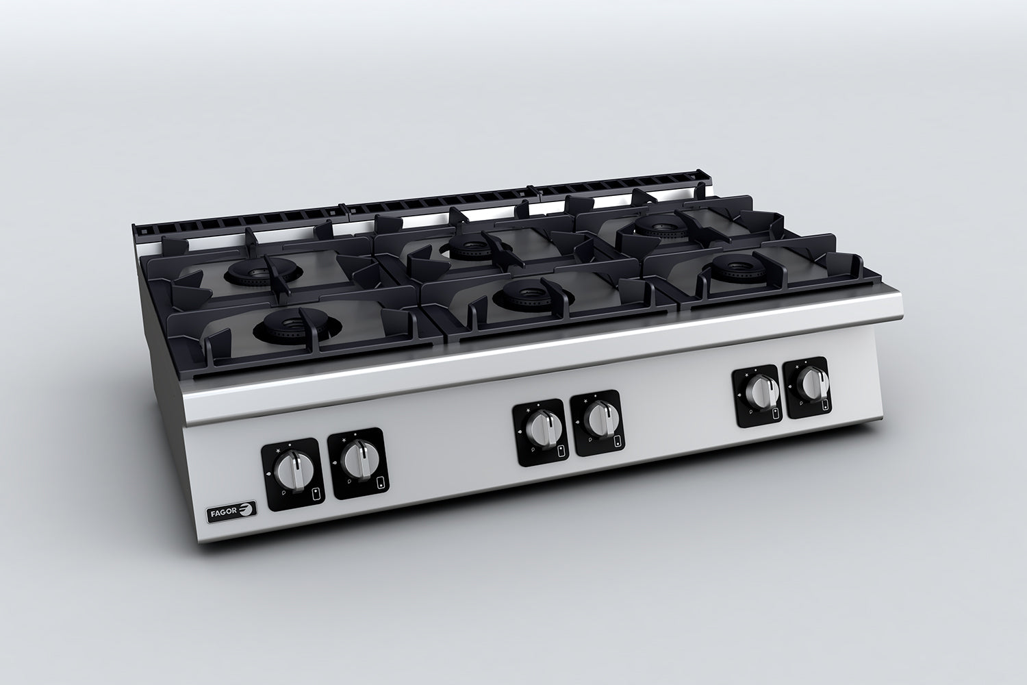 Fagor 700 Series CG7-H Natural Gas Burner SS Boiling Top - 4 or 6 Burner