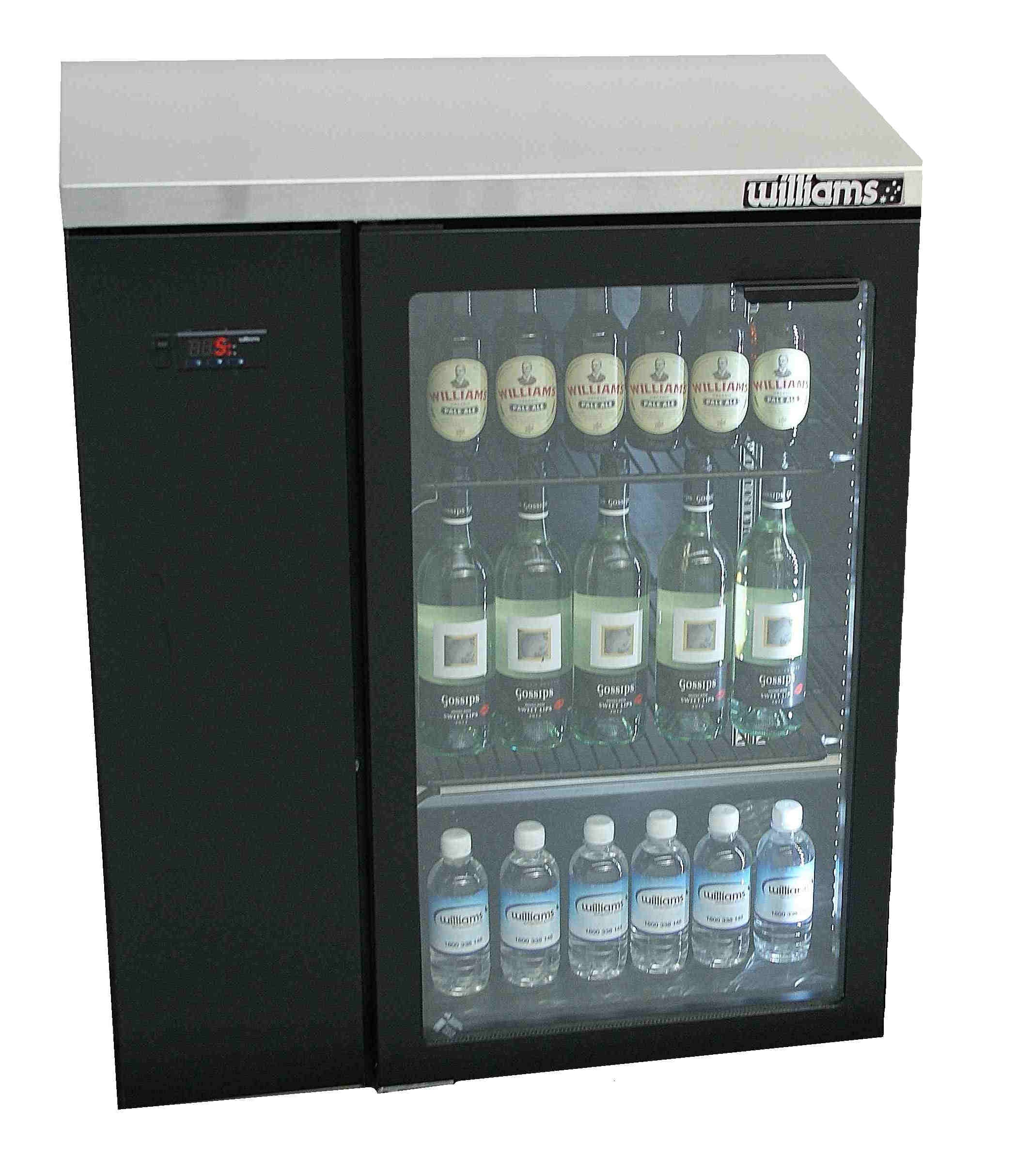 Williams Cameo - One Door Black Colorbond Remote Back Bar Counter Display Refrigerator HC1RGB