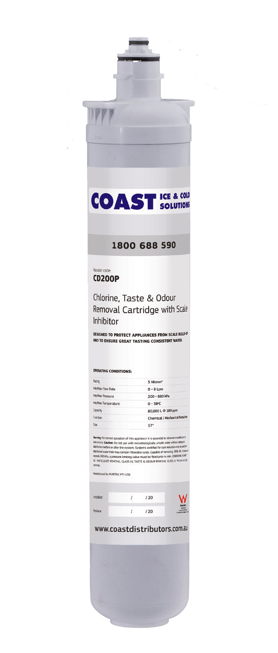 Ice-O-Matic CD200P Water Filter Cartridge for Puretech CD20