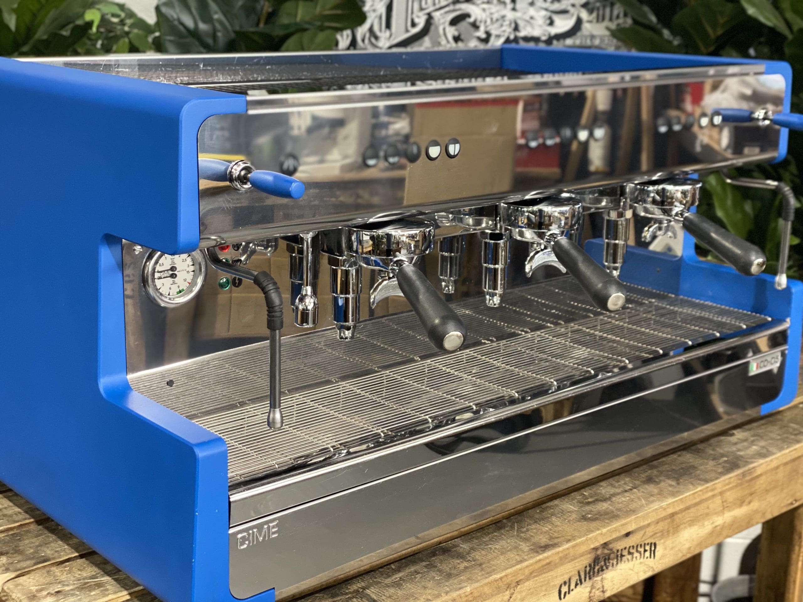 CIME CO-05 - 3 Group Commercial Espresso Machine - Blue