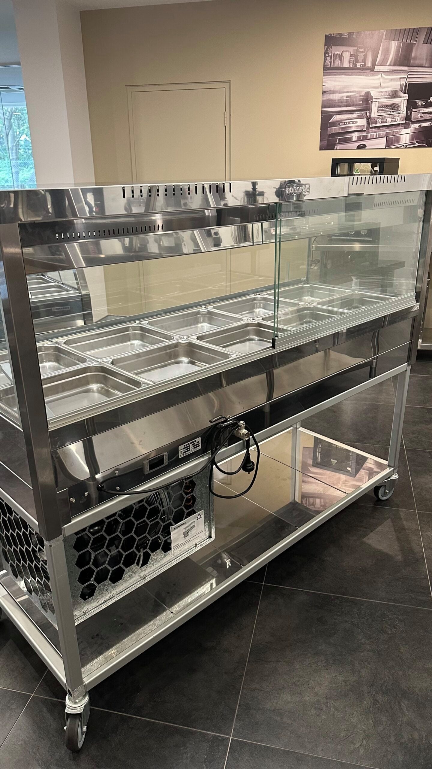 Square Glass Refrigerated Cold Plate & Cross Fin Coil (CL-SRX25RD-434)