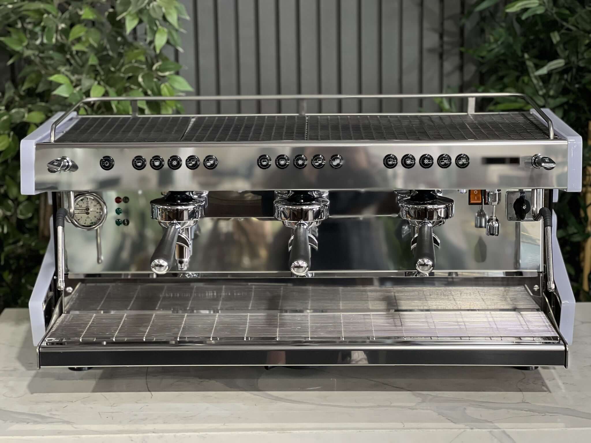 Cime Co-03 Neo E61 White - 3 Group Commercial Espresso Machine - Stainless Steel