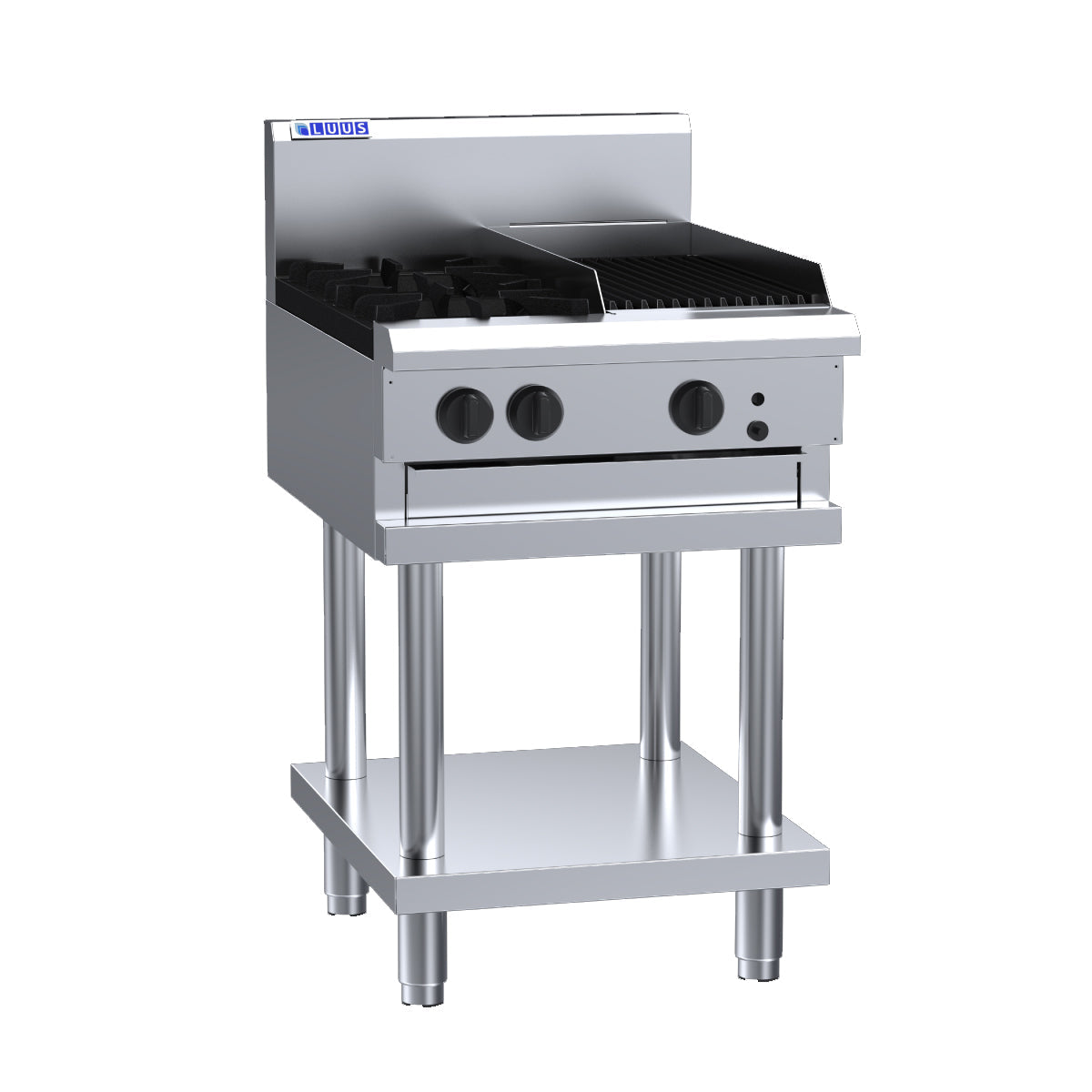 Luus 2 Burner 300mm Chargrill Cooktop CS-2B3C-NG - Natural Gas