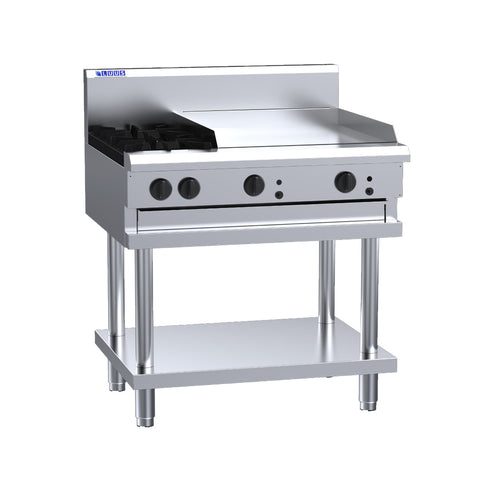 Luus 2 Burner 600mm Griddle Cooktop CS-2B6P