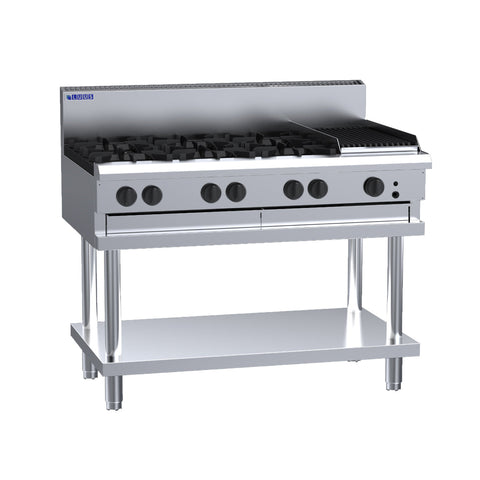 Luus 6 Burner 300mm Chargrill Cooktop CS-6B3C