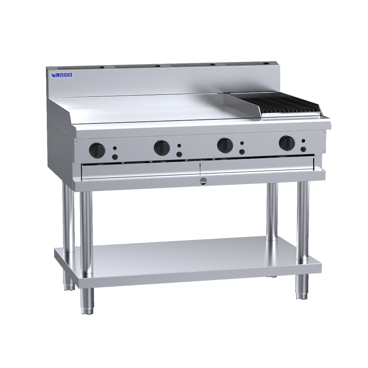 Luus CS-9P3C 900mm Griddle 300mm Chargrill