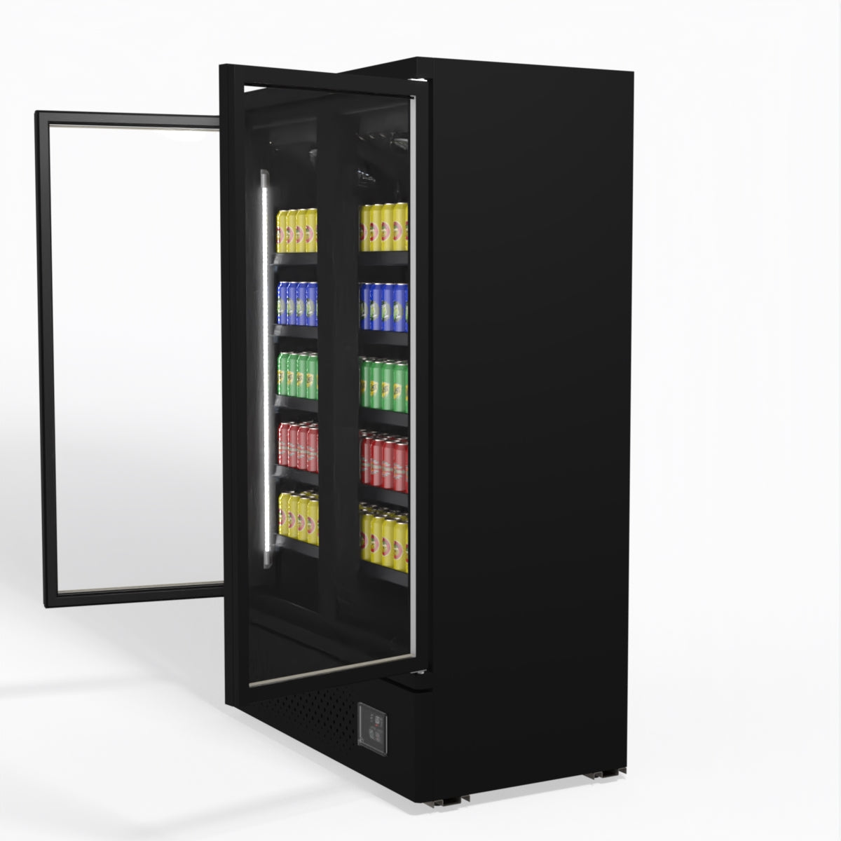 AG Supermarket Two Glass Doors Upright Display Fridge - 1000 Litre