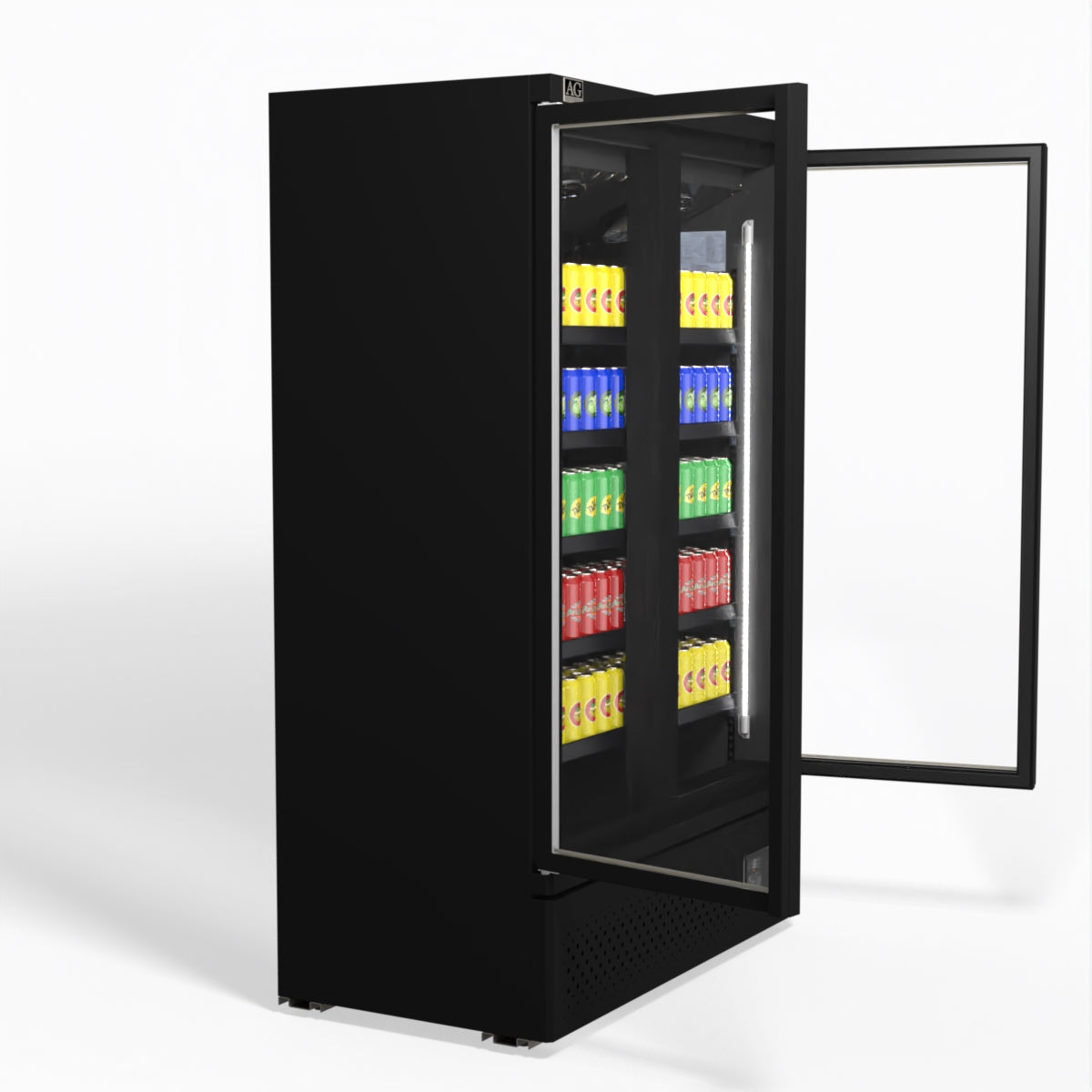 AG Supermarket Two Glass Doors Upright Display Fridge - 1000 Litre