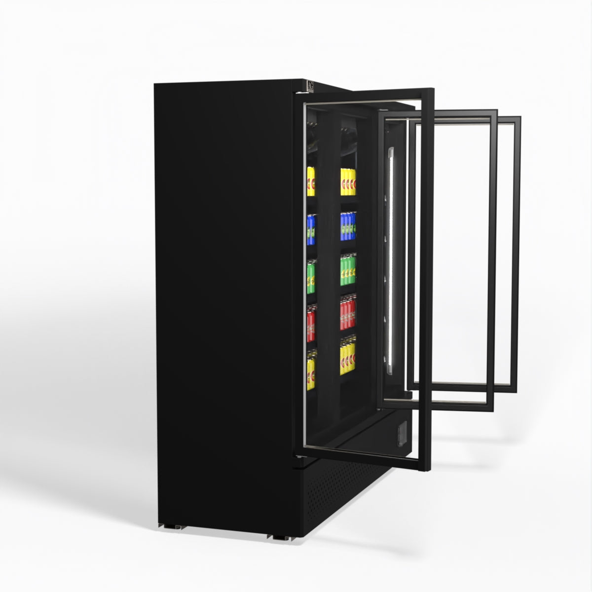 AG Supermarket Three Glass Doors Upright Display Fridge - 1539 Litre