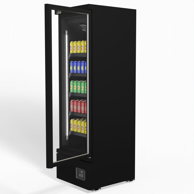 AG Supermarket Single Glass Door Upright Display Fridge - 450 Litre