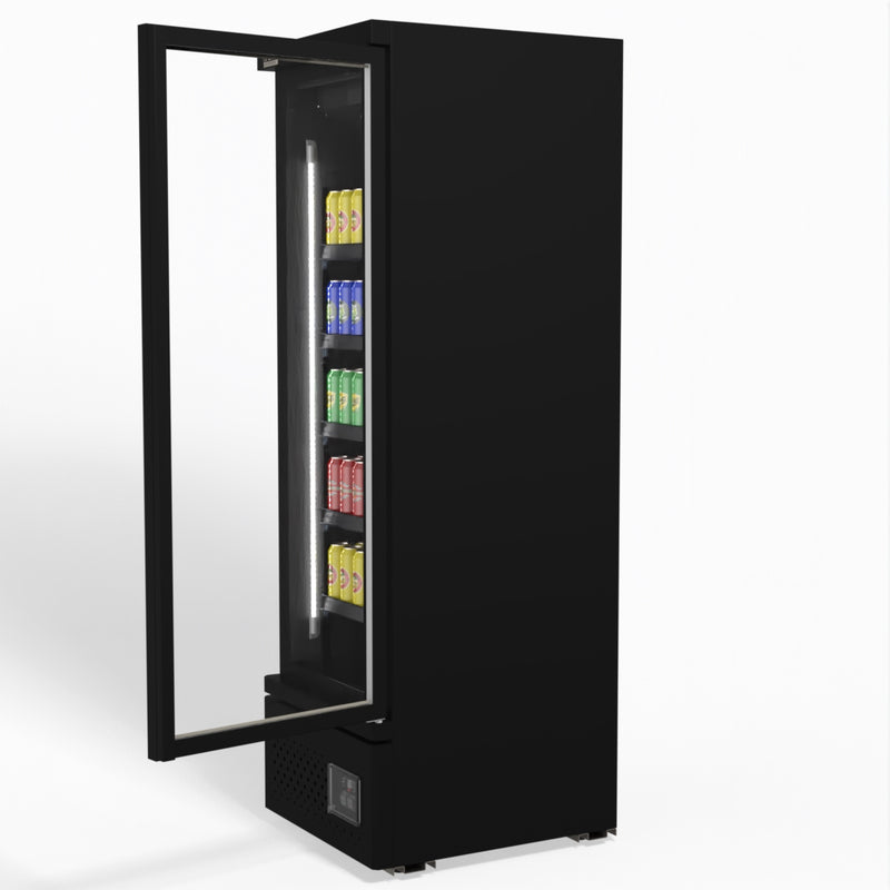 AG Supermarket Single Glass Door Upright Display Fridge - 450 Litre