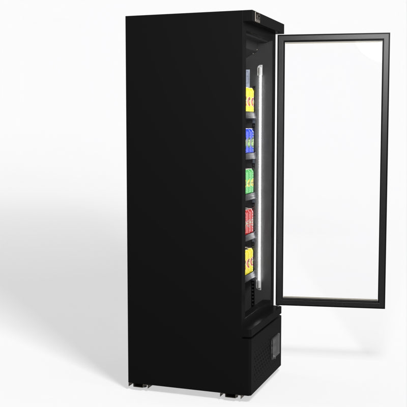 AG Supermarket Single Glass Door Upright Display Fridge - 450 Litre