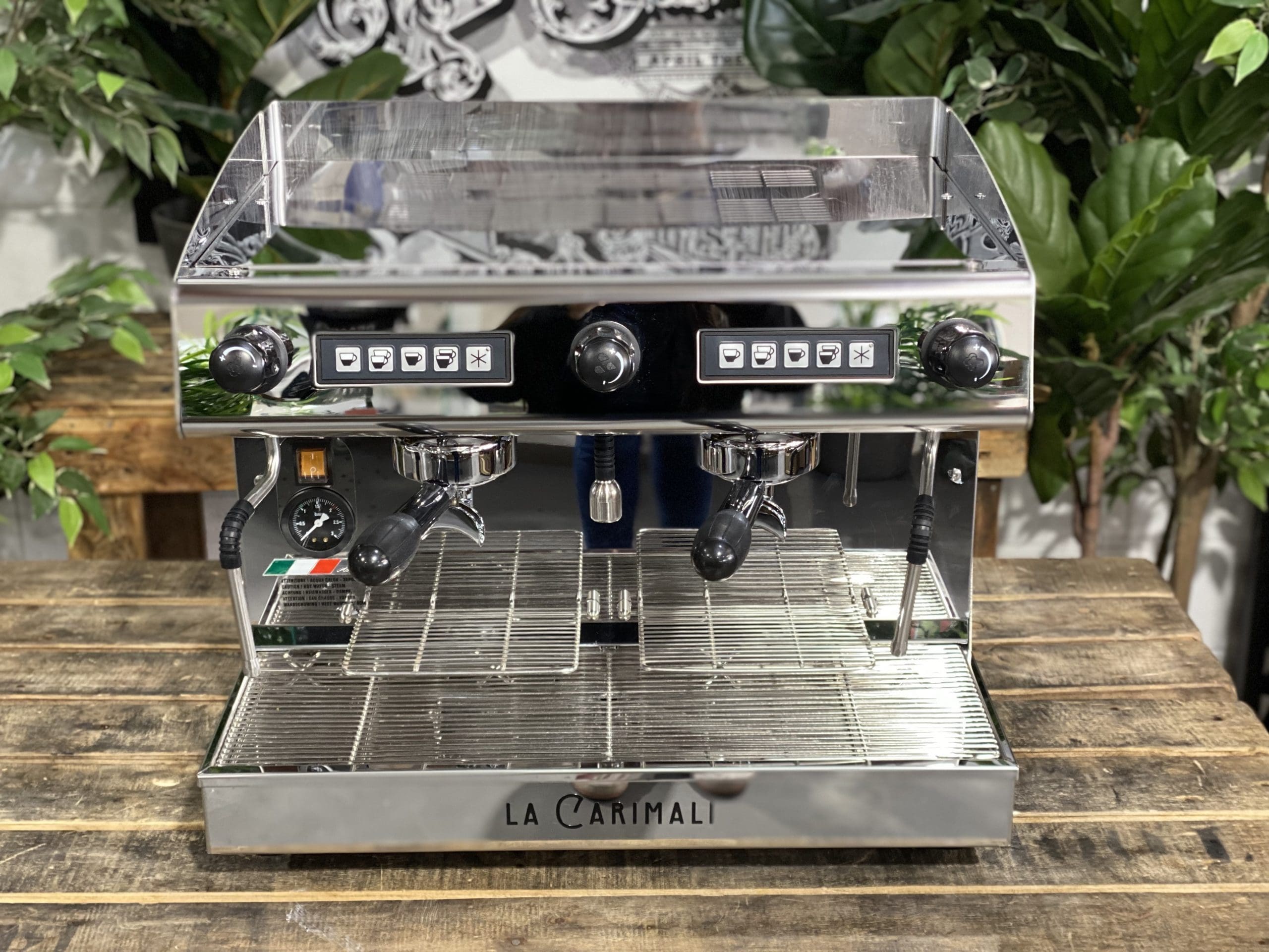 Carimali Pratica E2 - 2 Group Commercial Espresso Machine - Stainless Steel