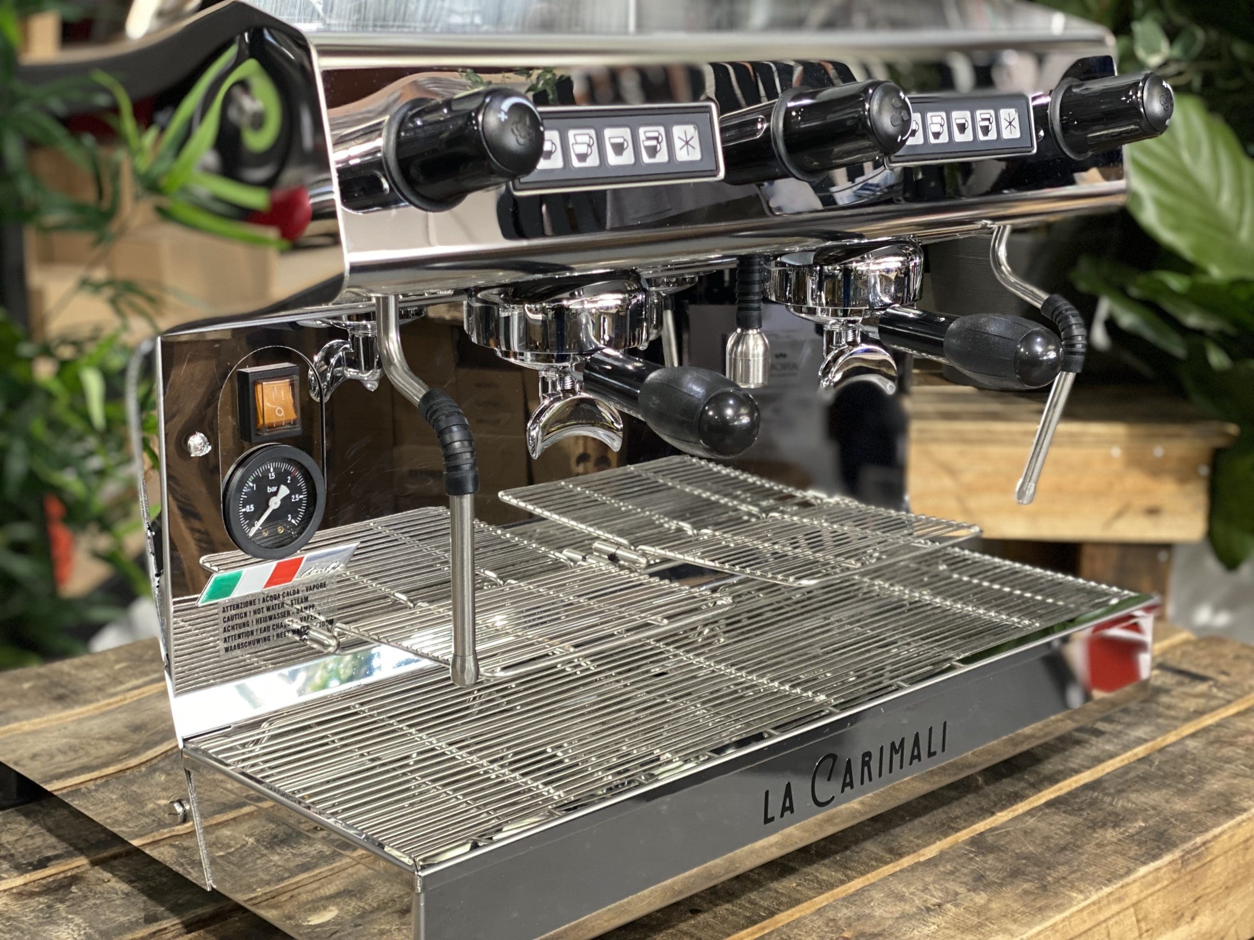 Carimali Pratica E2 - 2 Group Commercial Espresso Machine - Stainless Steel