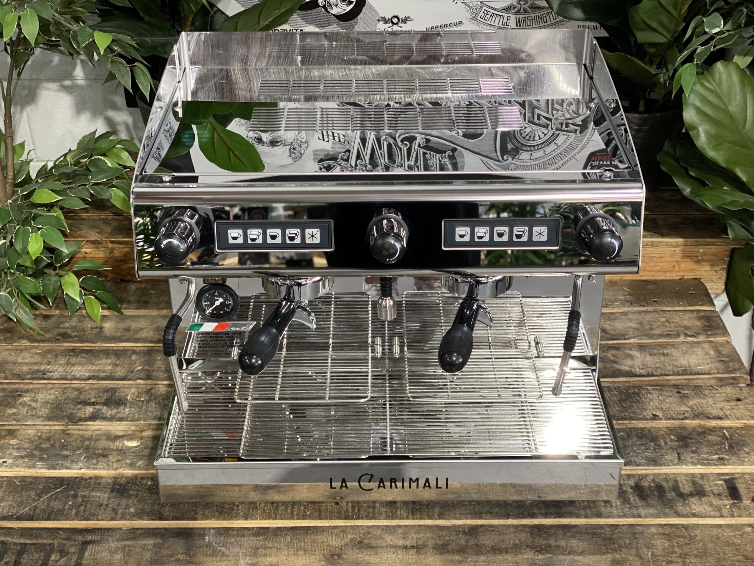 Carimali Pratica E2 - 2 Group Commercial Espresso Machine - Stainless Steel