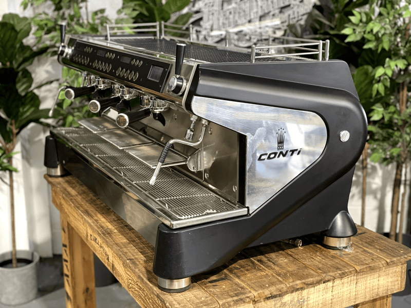 Conti Monte Carlo 3 Group Black Espresso Coffee Machine