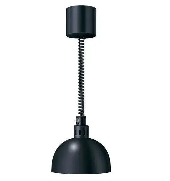 Hatco Decorative Heat Lamp Bold Black Retractable Cord Adjusts between 762mm & 1740mm - DL-759-RL/BoldBlack