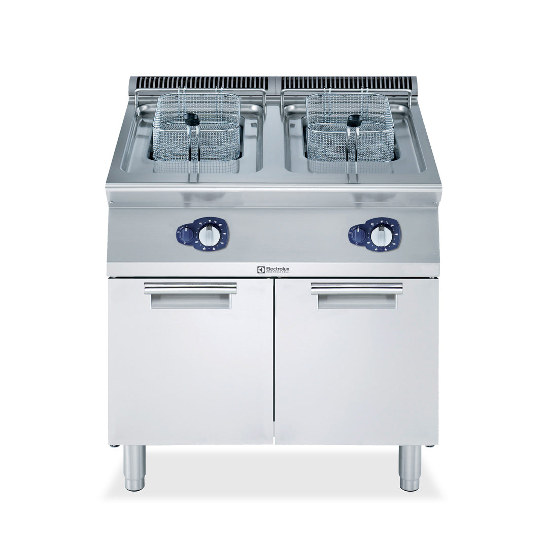 Electrolux 700XP 15L + 15L Double Pan Gas Fryer 800mm - E7FRGH2GF0