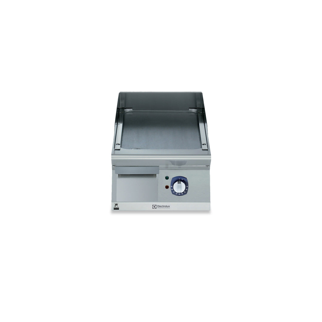 Electrolux 700XP Electric Griddle Plate with Smooth Brushed Chrome Plate 400mm - E7IIKDAOMCA