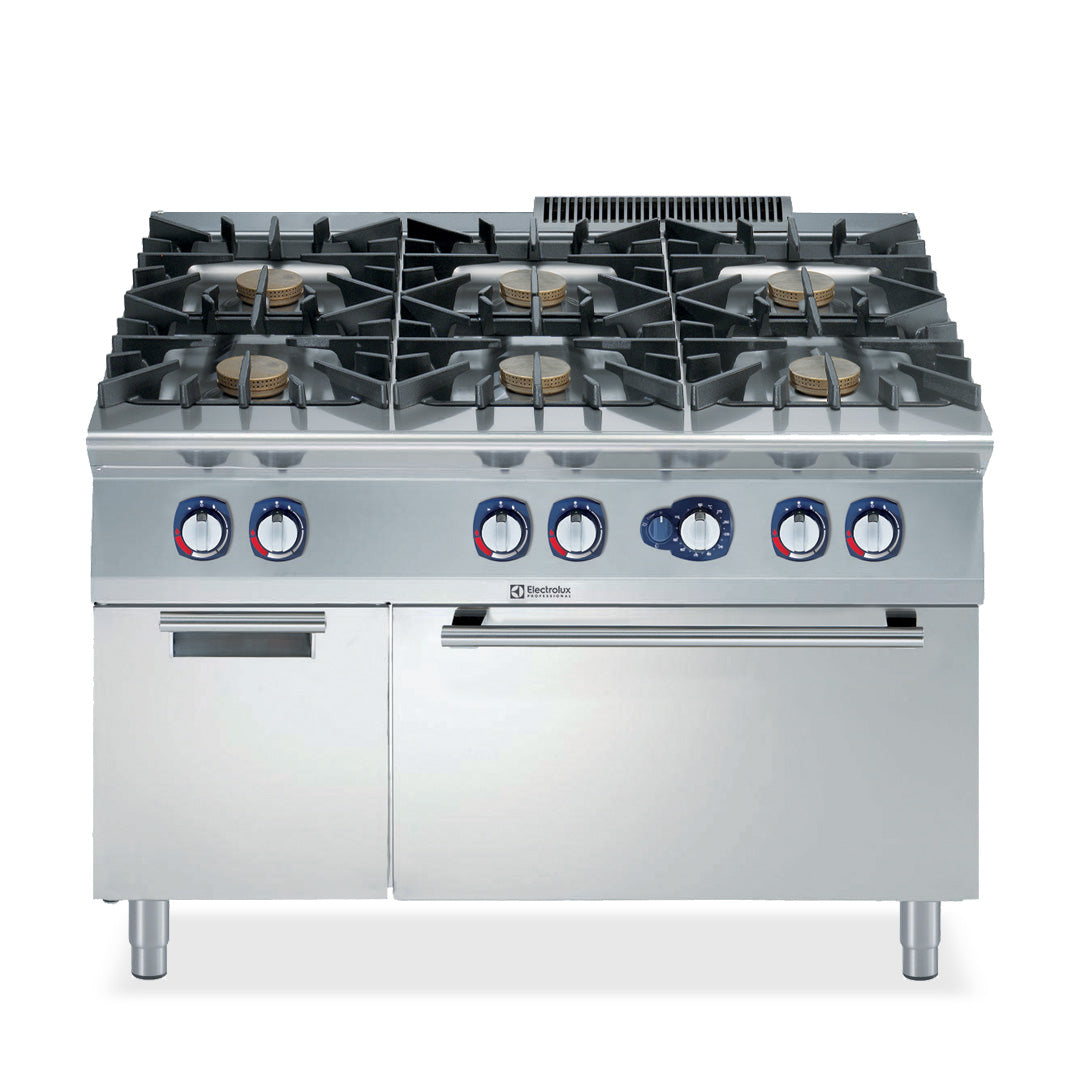 Electrolux 900XP 6 Burner Gas Range with Gas Oven 1200mm - E9GCGLTC1B