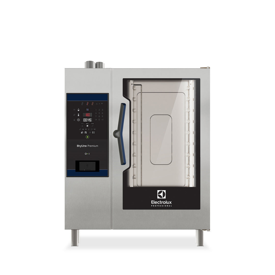 Electrolux SKYLINE Premium 10 x 1/1GN Electric Combi Oven with Boiler and Digital Controls - ECOE101B2S0